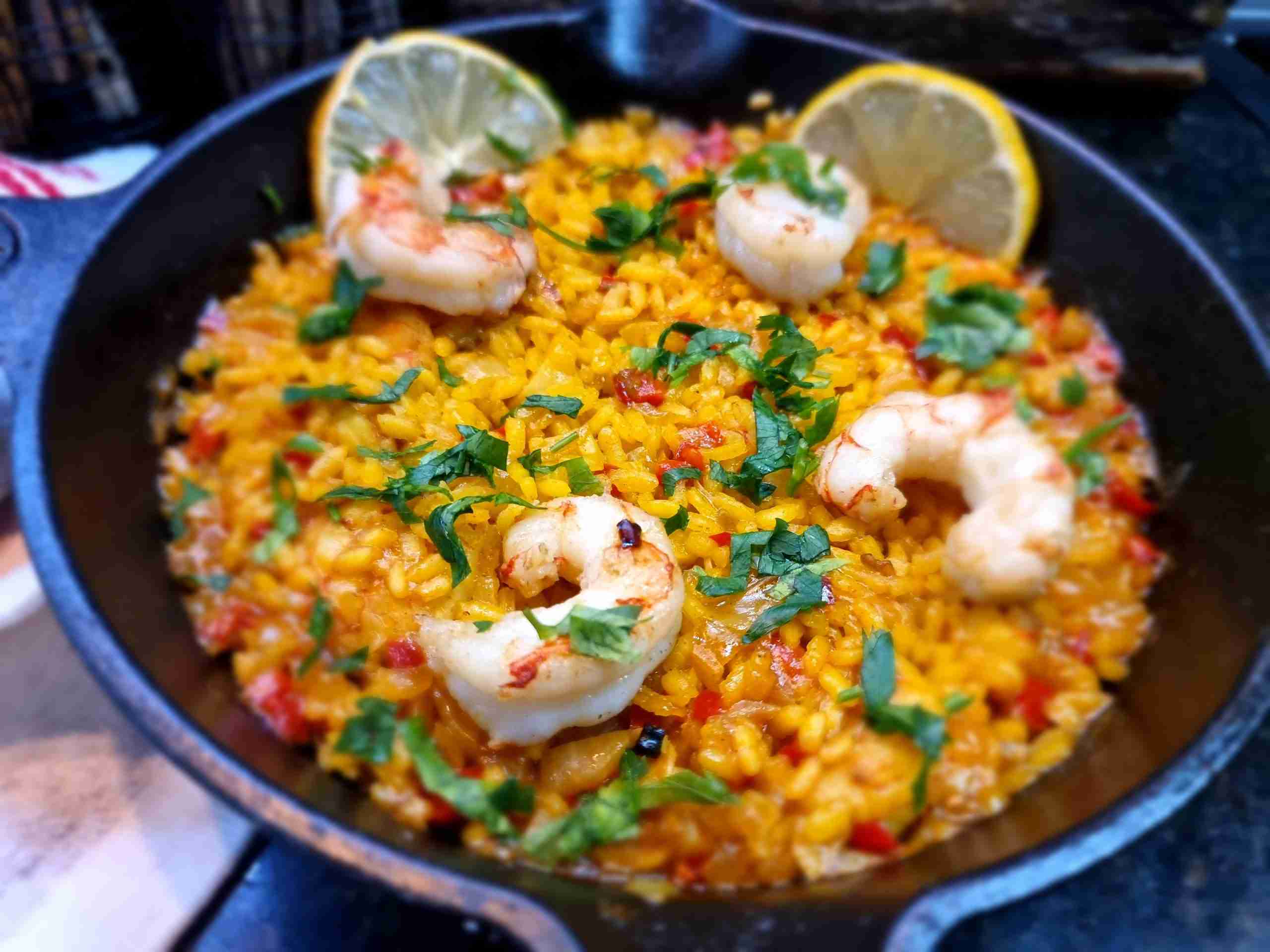 Arroz con camarones